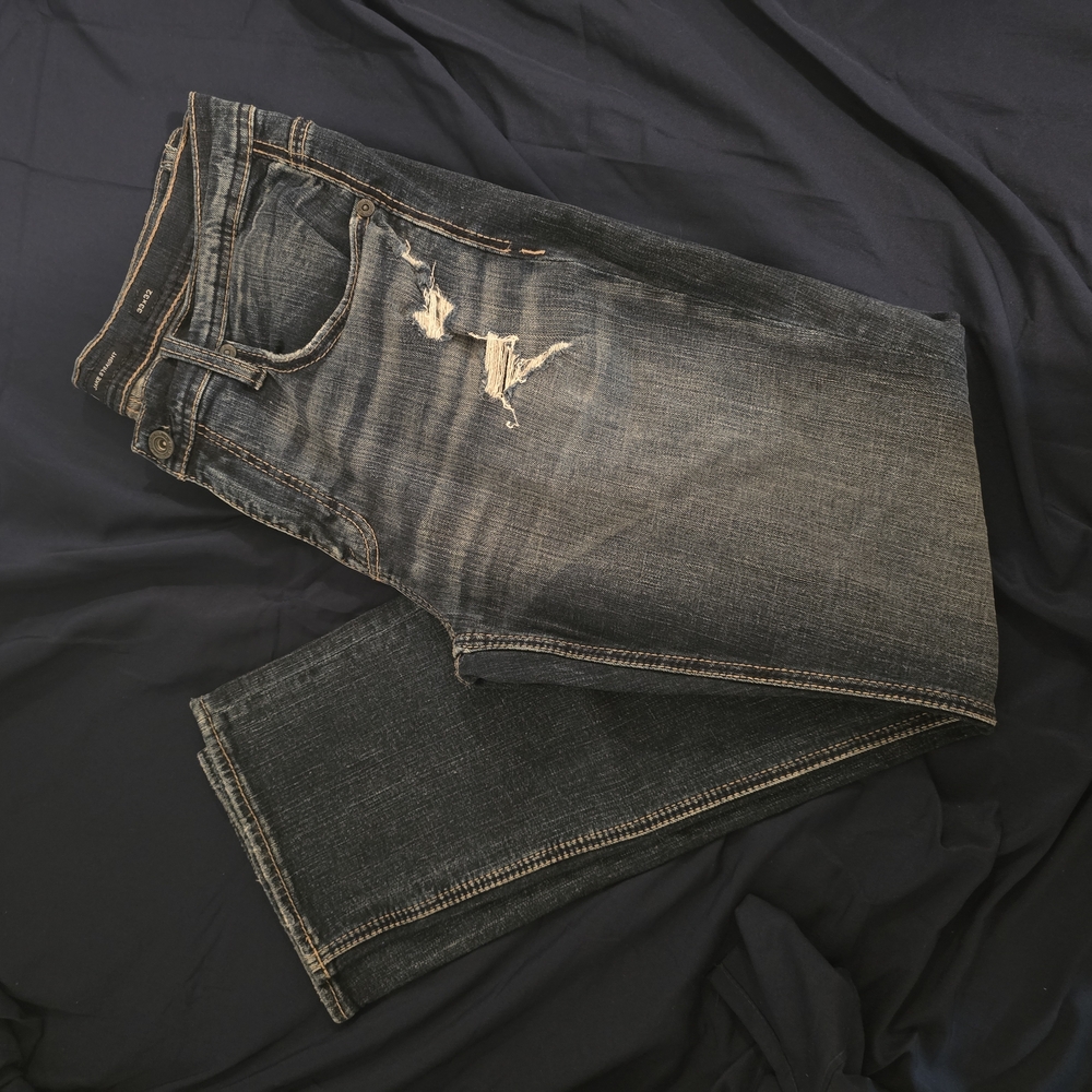BKE Men's Bootcut Jeans - Dark Blue